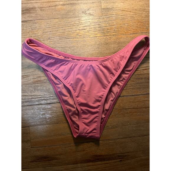 Billabong Sol Searcher Tanga Bikini Bottom L Large Cheeky Hot Pink New MSRP: $45 - Picture 1 of 3
